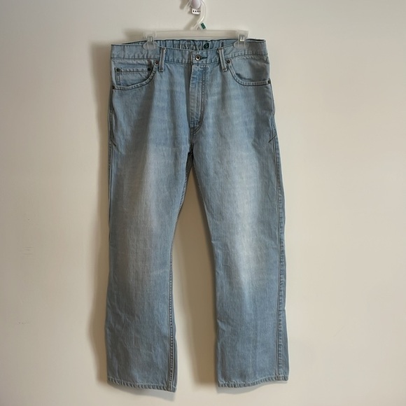 Levi’s Eco 539 Jeans Vintage Straight 36x30 Blue White Green Tab Denim Organic - Picture 2 of 16